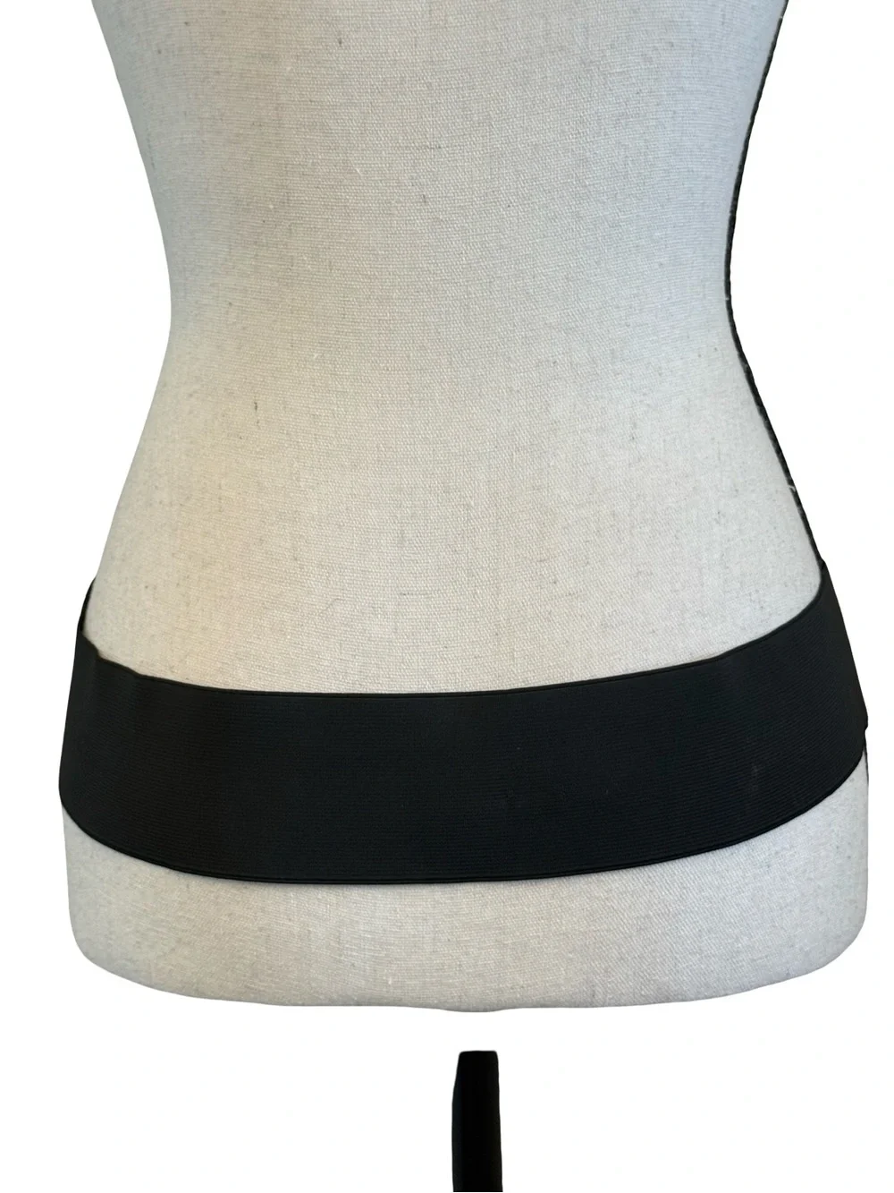 Guess Black Stretch Waist Belt Faux Snakeskin Wide Elastic Belt M/L
